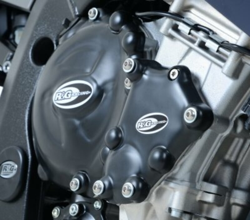 Bmw S 1000 R ABS 0D02 [2014-2016] - Motorgehäusedeckelschutz-Set Schwarz BMW HP4/S1000R/RR