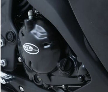 Yamaha YZF-R3 RH12 [2020-2021] — dzinēja korpusa pārsega aizsargs pa labi, melns Yamaha YZF-R3