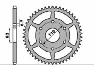 Husqvarna Svartpilen 401 [PBR] - Alumiinivahvistettu hammaspyörä - 520
