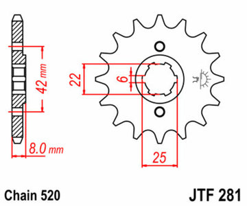 Honda XL 500 R [JT Sproces] - Standard Stahlritzel - 0