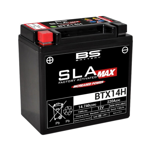 Kawasaki Vn 800 [BS BATTERY] - SLA Max Maintenance Free Battery Factory Activated - BTX14H