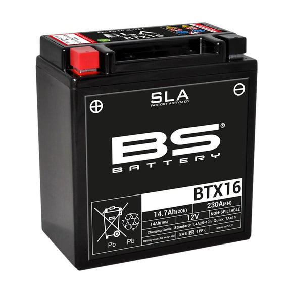 Kawasaki Vn 1700 [BS BATTERY] - SLA vedlikeholdsfri batterifabrikk aktivert - BTX16