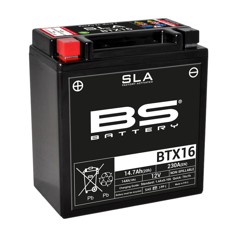 Kawasaki Vn 700 [BS BATTERY] - SLA Wartungsfreie Batterie Werkseitig aktiviert - BTX16