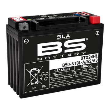 Yamaha V 70 [BS BATTERI] - SLA vedligeholdelsesfrit batteri fabriksaktiveret - BTX24HL/B50-N18L-A/A2/A3