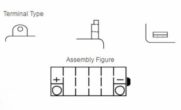 Cagiva Mito Evo 125 [Yuasa] - мотоциклетная батарея