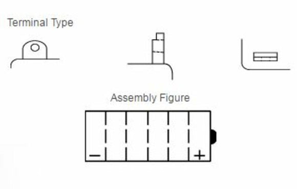 Yamaha XT 350 [Yuasa] - Motorbatterij
