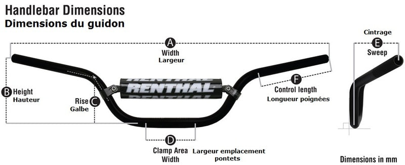 Yamaha Ténéré 700 World Rai [RENTHAL] - Fatbar 609 RC High Handlebar