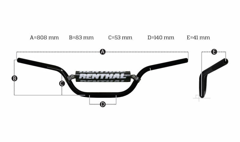 Gasgas Sm 700 [RENTHAL] - Fatbar 822 KTM matala ohjaustanko
