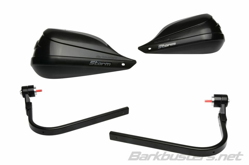 Kawasaki Z 900 [BARKBUSTERS] - Storm Hanguads Set Single Point Clamp Mount-Handlebar End Black