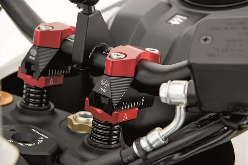 Ducati Hypermotard 1100 [GILLES] - 2DGT Verstellbare Stangenhalterungen Schwarz