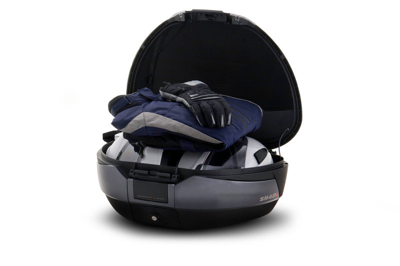 Kymco Agility 125 [SHAD] - SH48 DG toppveske + ryggstøtte mørk grå