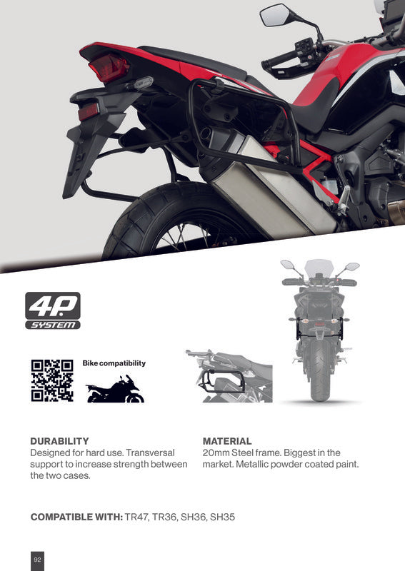 Suzuki V-Strom 1000 Abs [SHAD] - 4P System Montagesatz (seitlich)