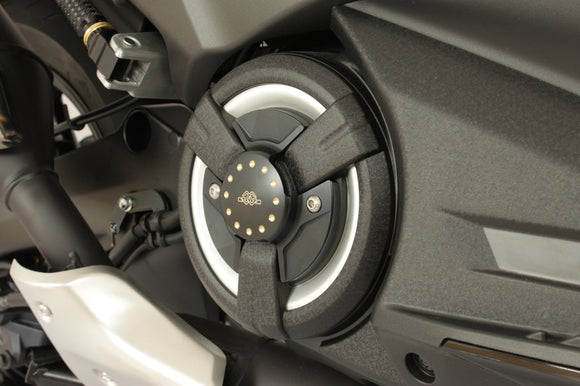 Yamaha T-Max 560 Tech Max [GILLES] - Motorabdeckung (Styling) Schwarz/Gold Yamaha T-Max 530/560