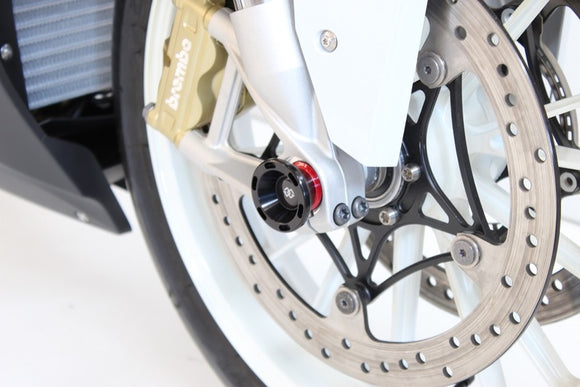 Bmw M 1000 [GILLES] - GTA gaffel og svingarm beskyttelse (hjulaksel) sort/rød BMW