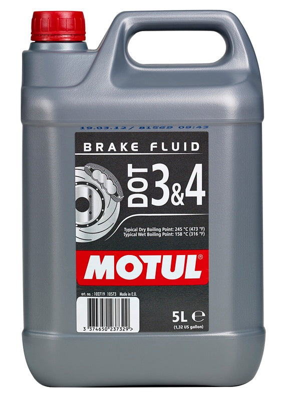 DOT 3 & 4 FLUIDE DE FREIN 5L pour les motos [motul]