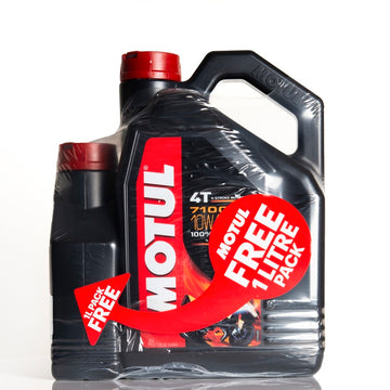 Aceite de motor de motocicleta sintética 10W40 4T 5L - Motul 7100