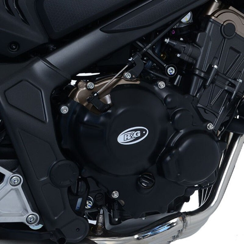 Honda CB 650 R NEO SPORTS CAFE RH02 [2021-2023] - Race Series venstre motorkasse dækselbeskytter - Sort Honda CB650R/CBR650R