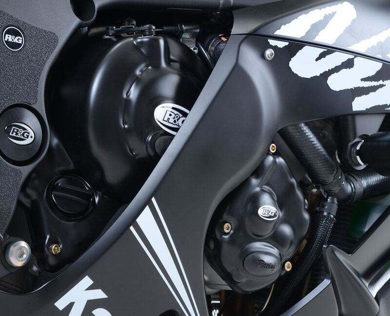 Kawasaki NINJA ZX-10 R ZX1000J [2011-2015] — Защитная крышка двигателя гоночной серии — черный Kawasaki ZX-10R/RR