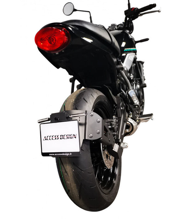 Kawasaki Z 650 [ACCESS DESIGN] - ''Wheel Fitted'' License Plate Holder - Black Kawasaki Z650RS