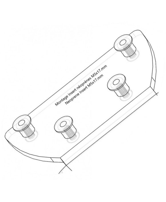 Yamaha Race [ACCESS DESIGN] - ''Wheel Fitted'' License Plate Holder Black - Yamaha MT-07 Tracer