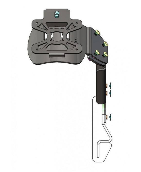 Yamaha Race [ACCESS DESIGN] - ''Wheel Fitted'' License Plate Holder Black - Yamaha MT-07 Tracer