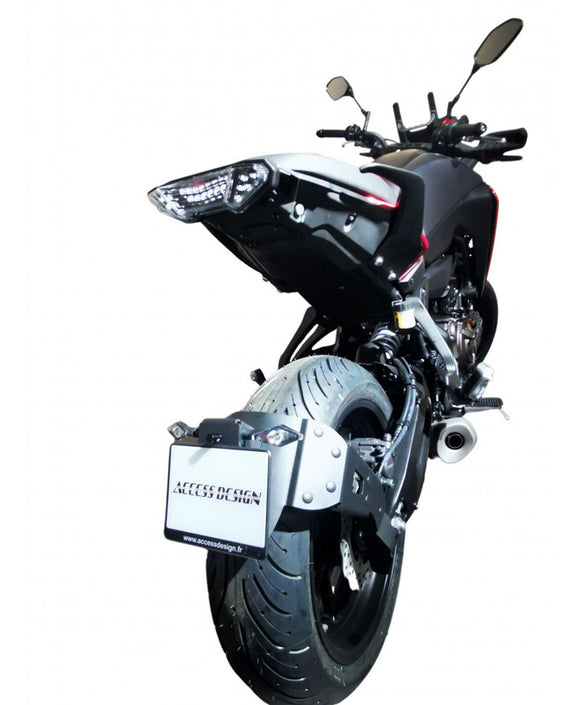 Yamaha Race [ACCESS DESIGN] - ''Wheel Fitted'' License Plate Holder Black - Yamaha MT-07 Tracer