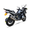 Bmw R 1250 Gs Adventure [IXIL] - MXT lyddæmper i rustfrit stål / endestykke sort - EB5095SS-3