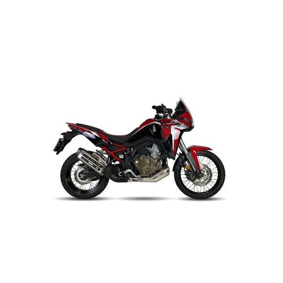 Honda Crf 1100 L Africa Twin [IXIL] - MXT Endtopf Edelstahl / Endkappe schwarz - EH6046SS