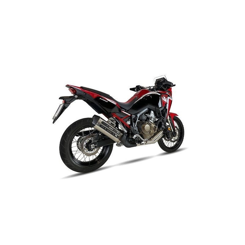 Honda Crf 1100 L Africa Twin Adv. Sports [IXIL] - MXT Endtopf Edelstahl / Endkappe schwarz - EH6046SS
