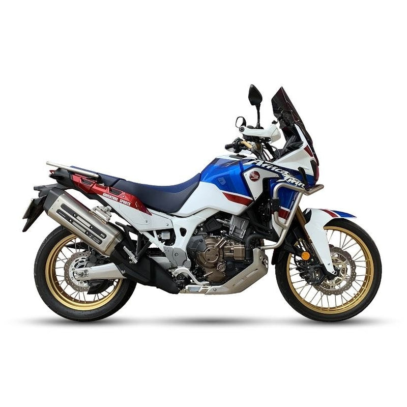 Honda Crf 1000 Africa Twin [IXIL] - MXT Endtopf Edelstahl / Endkappe schwarz - EH6082SS