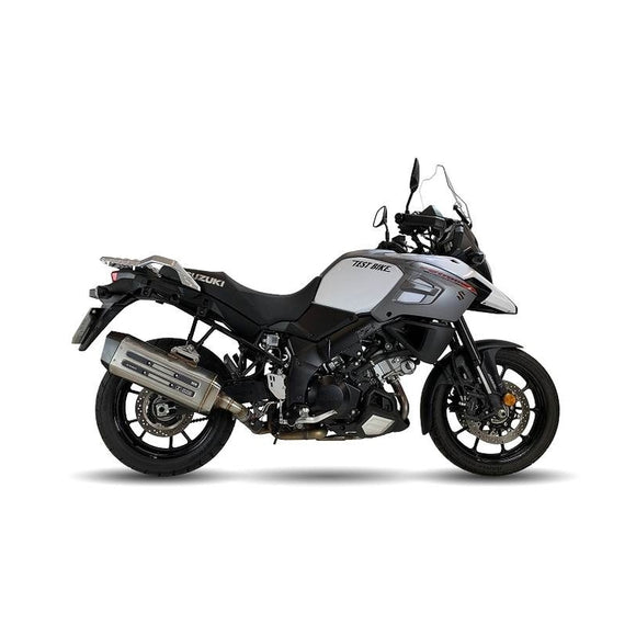Suzuki V-Strom 1000 Abs [IXIL] - MXT Endtopf Edelstahl / Endkappe schwarz - ES8084SS