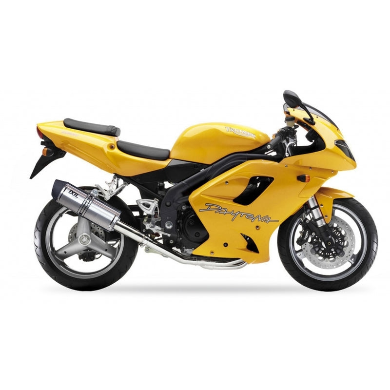 Triumph Speed Triple [IXIL] - Hexoval Endtopf Edelstahl / Endkappe Edelstahl schwarz - OT4081VSE