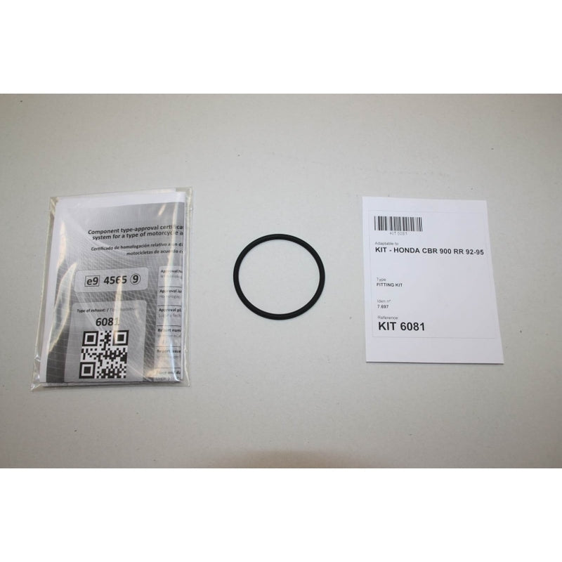 Honda Cbr 900 [IXIL] - Hexoval äänenvaimennin ruostumaton teräs musta / päätykansi ruostumaton teräs musta - OH6081VSE