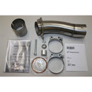 Kawasaki Er 5 [IXIL] - Silenciador hexoval aço inoxidável / tampa final aço inoxidável preto - OK7031VSE