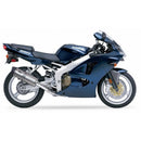 Kawasaki Ninja ZX-6 R (ZX 600 GG) [1998-1999] - Hexoval lyddæmper rustfrit stål / endestykke rustfrit stål sort - OK7045VSE