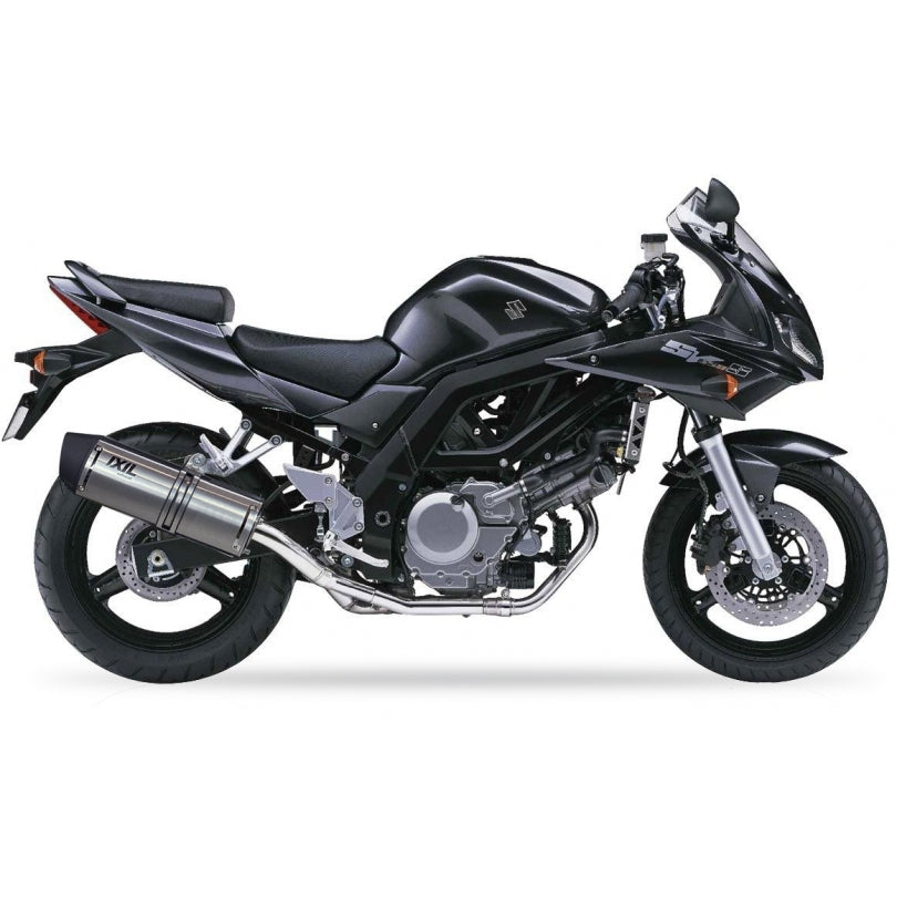 SUZUKI SV 650 [2008-2009] - Tłumik Hexoval stal nierdzewna / zaślepka stal nierdzewna czarna - OS8056VSE