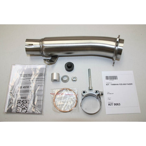 Yamaha 600 Fazer [IXIL] - Hexoval Endtopf Edelstahl / Endkappe Edelstahl schwarz - OY9063VSE