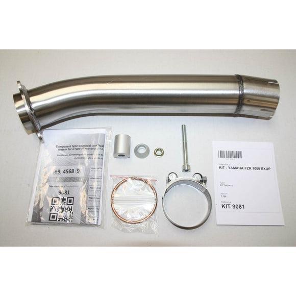 Yamaha Fzr 1000 Exup [IXIL] - Hexoval Endtopf Edelstahl / Endkappe Edelstahl schwarz - OY9081VSE