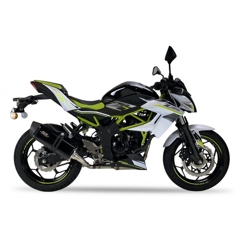 Kawasaki Ninja [IXIL] - Hexoval trokšņa slāpētājs nerūsējošā tērauda melns / nerūsējošā tērauda melns - OK7037VSEB