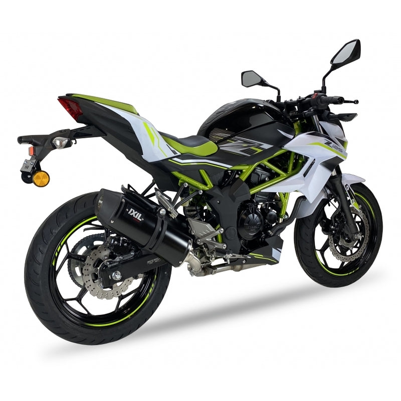Kawasaki Ninja [IXIL] - Hexoval trokšņa slāpētājs nerūsējošā tērauda melns / nerūsējošā tērauda melns - OK7037VSEB