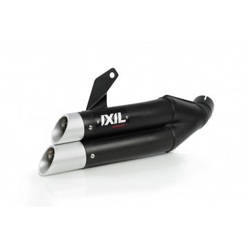 Yamaha Tracer 700 [IXIL] - Hyperlow Komplettanlage  Edelstahl schwarz / Aluminium poliert - XY9362XB