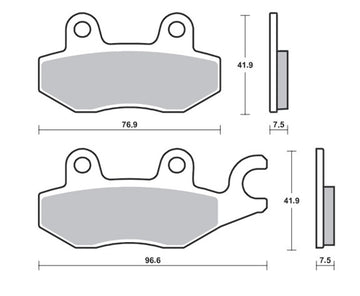 Kawasaki Ninja 400 [TECNIUM] - Pastilhas de freio Proffesional Racing metal sinterizado - MSR455