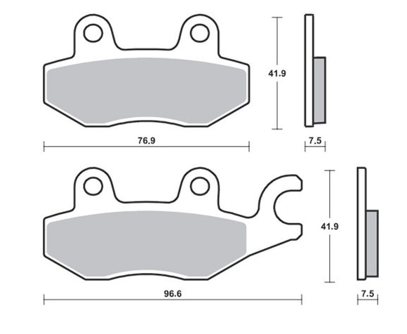 Kawasaki Ninja 400 [TECNIUM] - Profesionální závodní brzdové destičky ze slinutého kovu - MSR455
