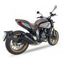 CF Moto 700 CL-X [2020-2022] - Silenziatore Slip-On RC3B Acciaio inossidabile Nero