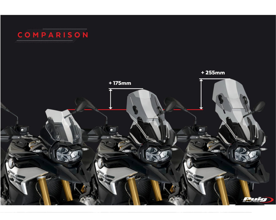 BMW F 750 GS [2024] – Justerbar skærm – Gennemsigtig