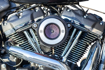 Harley-Davidson FLHFB 1868 Electra Glide Highway King 114 [2023] - Air Stinger Stealth Luftfiltersatz – Oberfläche: Schwarz, Verchromt – Bild 2