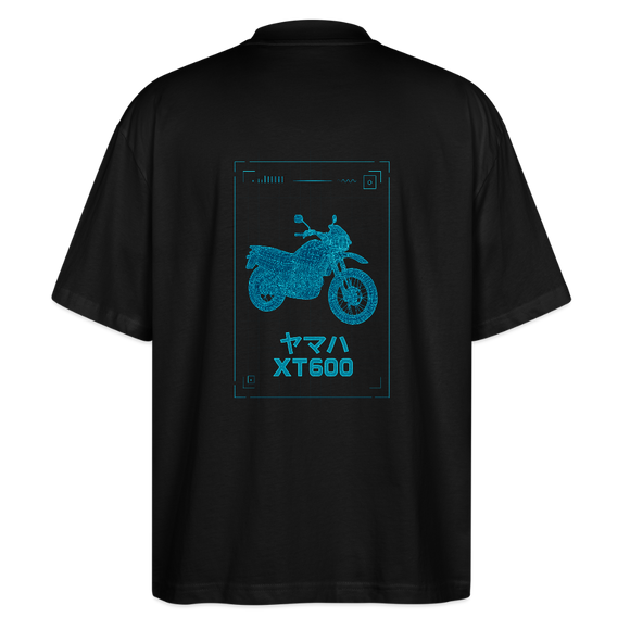 Yamaha XT 600 [Motorize] - Plano de espalda de camisa extragrande - Negro