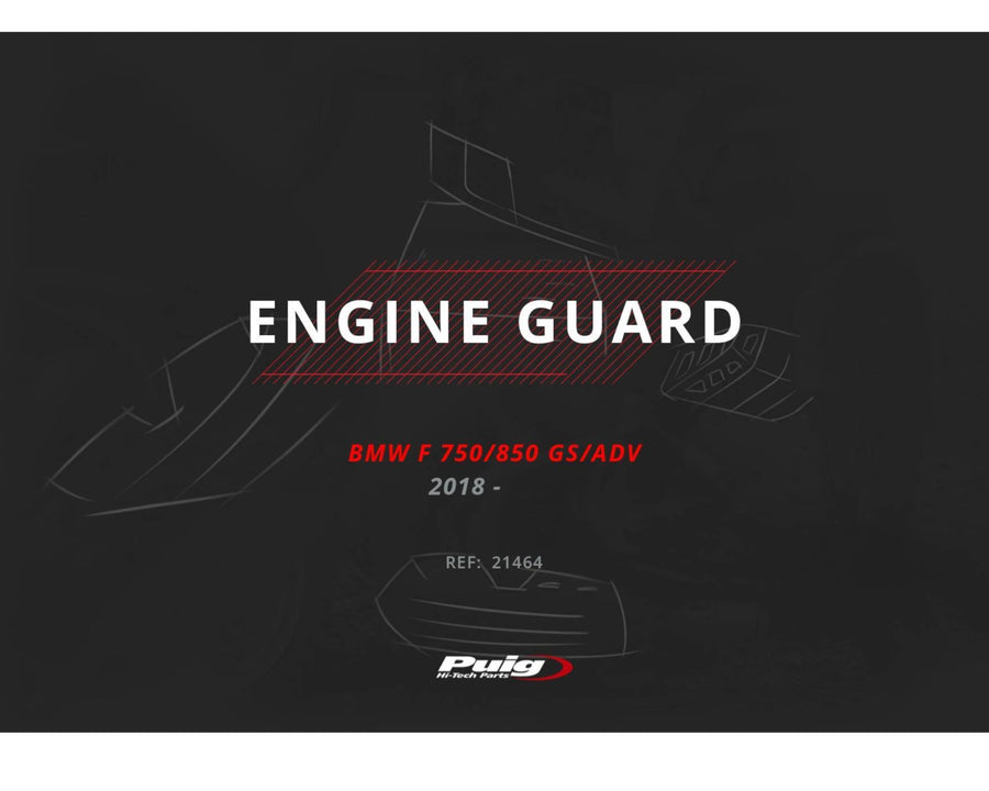 BMW F 900 GS [2025] — Защита двигателя — Серебристый