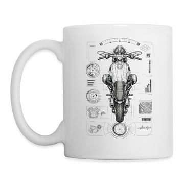 Bmw r ninet pure [Tasse Weiß] - Top-Down Tech - Einseitig