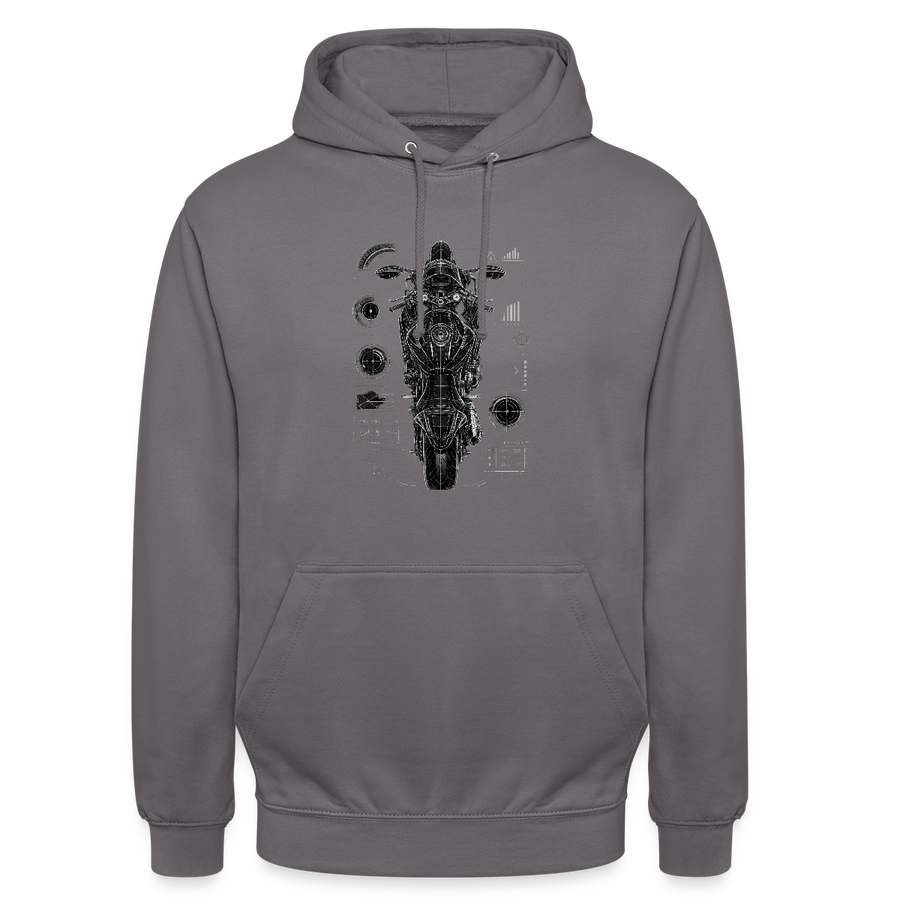 Suzuki gsx-r 600 [Hoodie] – Top-Down Tech – Potisk na hrudi